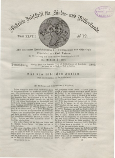 Globus. Illustrierte Zeitschrift für Länder...Bd. XLVIII, Nr.12, 1885