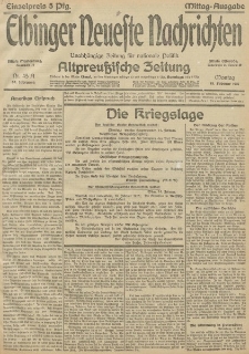 Elbinger Neueste Nachrichten, Nr.45 Montag 15 Februar 1915 67. Jahrgang