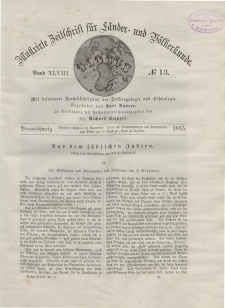 Globus. Illustrierte Zeitschrift für Länder...Bd. XLVIII, Nr.13, 1885