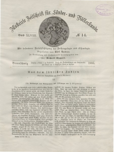 Globus. Illustrierte Zeitschrift für Länder...Bd. XLVIII, Nr.14, 1885