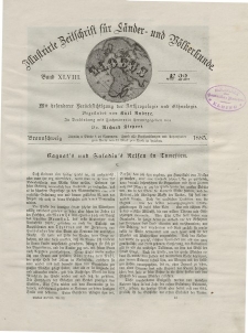Globus. Illustrierte Zeitschrift für Länder...Bd. XLVIII, Nr.22, 1885