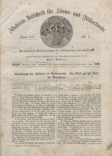 Globus. Illustrierte Zeitschrift für Länder...Bd. XVI, Nr.1, August, 1869