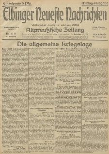 Elbinger Neueste Nachrichten, Nr.50 Sonnabend 20 Februar 1915 67. Jahrgang