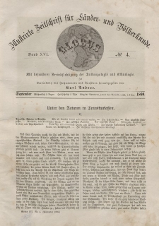 Globus. Illustrierte Zeitschrift für Länder...Bd. XVI, Nr.4, September, 1869