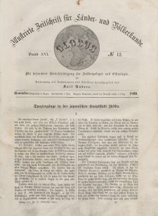 Globus. Illustrierte Zeitschrift für Länder...Bd. XVI, Nr.12, November, 1869