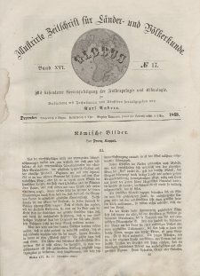 Globus. Illustrierte Zeitschrift für Länder...Bd. XVI, Nr.17, Dezember, 1869