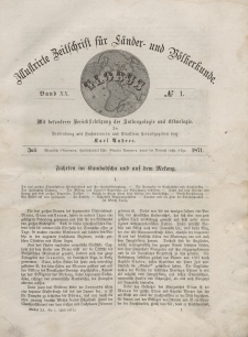 Globus. Illustrierte Zeitschrift für Länder...Bd. XX, Nr.1, 1871