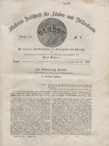 Globus. Illustrierte Zeitschrift für Länder...Bd. XX, Nr.6, 1871