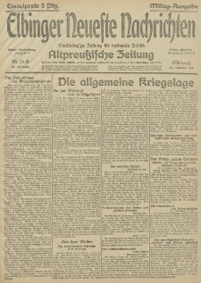 Elbinger Neueste Nachrichten, Nr.54 Mittwoch 24 Februar 1915 67. Jahrgang