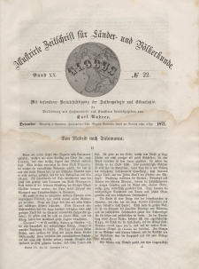 Globus. Illustrierte Zeitschrift für Länder...Bd. XX, Nr.22, 1871