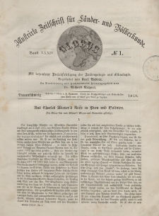 Globus. Illustrierte Zeitschrift für Länder...Bd. XXXIV, Nr.1, 1878