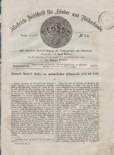 Globus. Illustrierte Zeitschrift für Länder...Bd. XXXIV, Nr.14, 1878