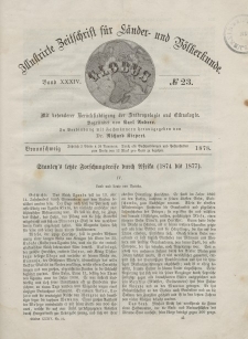 Globus. Illustrierte Zeitschrift für Länder...Bd. XXXIV, Nr.23, 1878