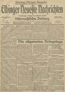 Elbinger Neueste Nachrichten, Nr.58 Sonntag 28 Februar 1915 67. Jahrgang