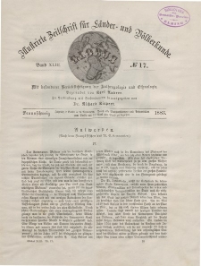 Globus. Illustrierte Zeitschrift für Länder...Bd. XLIII, Nr.17, 1883