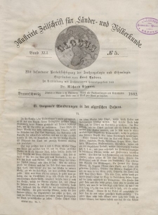 Globus. Illustrierte Zeitschrift für Länder...Bd. XLI, Nr.5, 1882