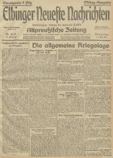 Elbinger Neueste Nachrichten, Nr.62 Donnerstag 4 März 1915 67. Jahrgang