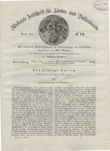 Globus. Illustrierte Zeitschrift für Länder...Bd. XLI, Nr.19, 1882