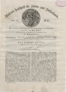Globus. Illustrierte Zeitschrift für Länder...Bd. XLI, Nr.21, 1882