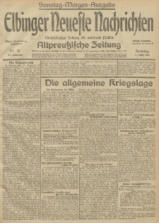 Elbinger Neueste Nachrichten, Nr.65 Sonntag 7 März 1915 67. Jahrgang