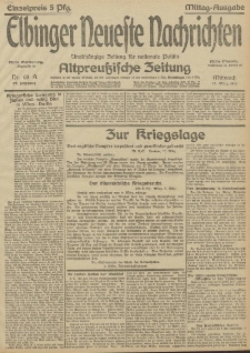 Elbinger Neueste Nachrichten, Nr.68 Mittwoch 10 März 1915 67. Jahrgang
