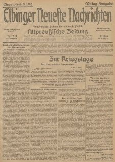 Elbinger Neueste Nachrichten, Nr.70 Freitag 12 März 1915 67. Jahrgang