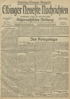 Elbinger Neueste Nachrichten, Nr.72 Sonntag 14 März 1915 67. Jahrgang