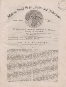Globus. Illustrierte Zeitschrift für Länder...Bd. XXXVI, Nr.5, 1879