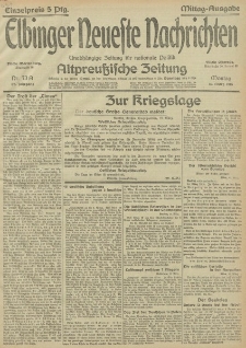 Elbinger Neueste Nachrichten, Nr.73 Montag 15 März 1915 67. Jahrgang