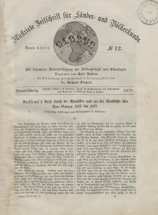 Globus. Illustrierte Zeitschrift für Länder...Bd. XXXVI, Nr.12, 1879