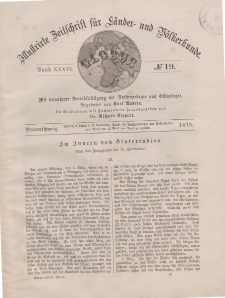 Globus. Illustrierte Zeitschrift für Länder...Bd. XXXVI, Nr.19, 1879