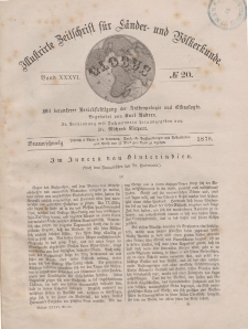 Globus. Illustrierte Zeitschrift für Länder...Bd. XXXVI, Nr.20, 1879