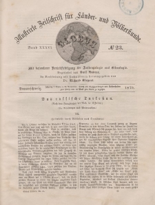 Globus. Illustrierte Zeitschrift für Länder...Bd. XXXVI, Nr.23, 1879
