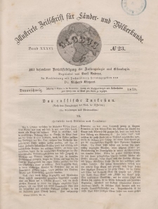 Globus. Illustrierte Zeitschrift für Länder...Bd. XXXVI, Nr.23, 1879
