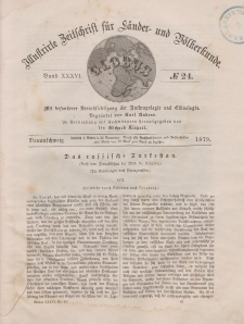 Globus. Illustrierte Zeitschrift für Länder...Bd. XXXVI, Nr.24, 1879