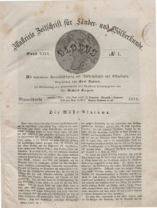 Globus. Illustrierte Zeitschrift für Länder...Bd. XXIX, Nr.1, 1876