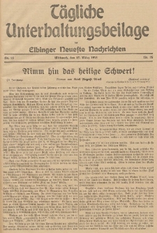 Elbinger Neueste Nachrichten, Nr.75 Mittwoch 17 März 1915 67. Jahrgang