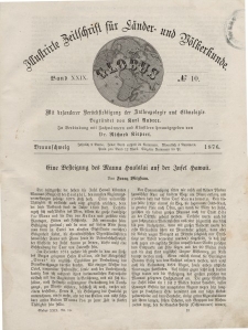 Globus. Illustrierte Zeitschrift für Länder...Bd. XXIX, Nr.10, 1876