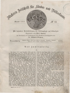Globus. Illustrierte Zeitschrift für Länder...Bd. XXIX, Nr.12, 1876