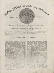 Globus. Illustrierte Zeitschrift für Länder...Bd. XXIX, Nr.17, 1876