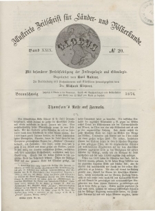 Globus. Illustrierte Zeitschrift für Länder...Bd. XXIX, Nr.20, 1876