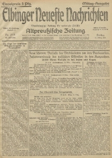 Elbinger Neueste Nachrichten, Nr.77 Freitag 19 März 1915 67. Jahrgang