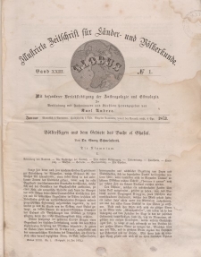 Globus. Illustrierte Zeitschrift für Länder...Bd. XXIII, Nr.1, 1873
