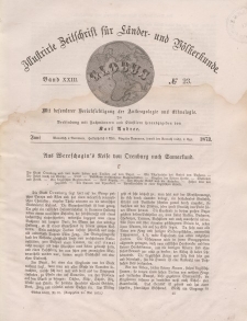 Globus. Illustrierte Zeitschrift für Länder...Bd. XXIII, Nr.23, 1873