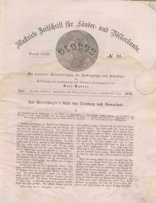 Globus. Illustrierte Zeitschrift für Länder...Bd. XXIII, Nr.24, 1873