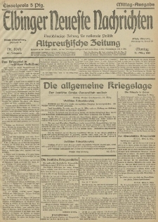 Elbinger Neueste Nachrichten, Nr.80 Montag 22 März 1915 67. Jahrgang