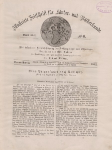 Globus. Illustrierte Zeitschrift für Länder...Bd. XLII, Nr.6, 1882