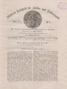 Globus. Illustrierte Zeitschrift für Länder...Bd. XLII, Nr.7, 1882