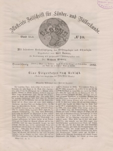 Globus. Illustrierte Zeitschrift für Länder...Bd. XLII, Nr.10, 1882