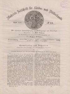 Globus. Illustrierte Zeitschrift für Länder...Bd. XLII, Nr.13, 1882